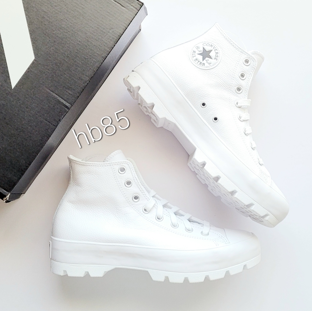Converse CTAS Lugged Hi White Black Women's 10.5